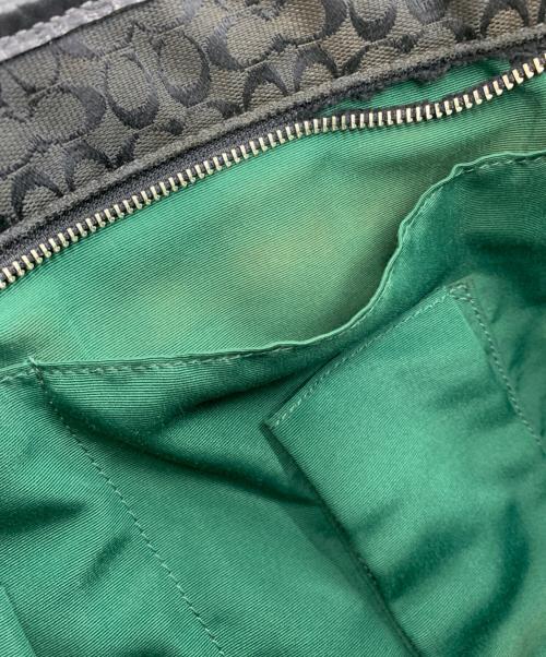 COACH（コーチ）COACH (コーチ) 2WAYバッグ シグネチャー ブラックの古着・服飾アイテム