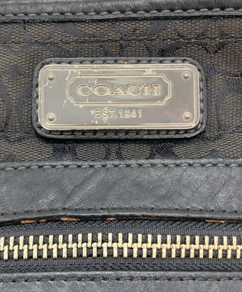 COACH（コーチ）COACH (コーチ) 2WAYバッグ シグネチャー ブラックの古着・服飾アイテム