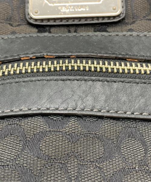 COACH（コーチ）COACH (コーチ) 2WAYバッグ シグネチャー ブラックの古着・服飾アイテム