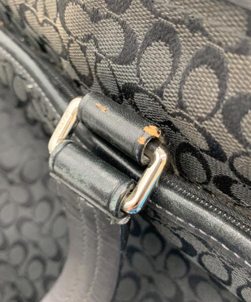 COACH（コーチ）COACH (コーチ) 2WAYバッグ シグネチャー ブラックの古着・服飾アイテム