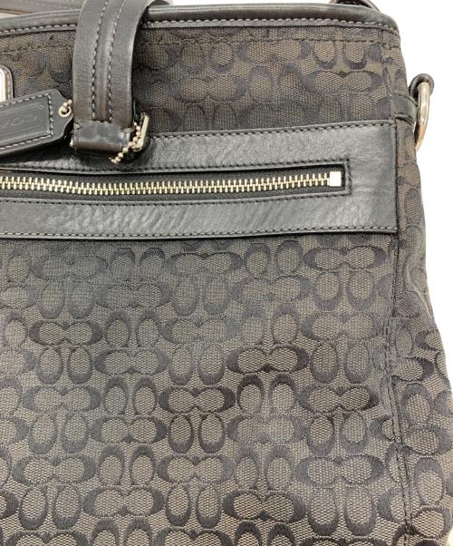COACH（コーチ）COACH (コーチ) 2WAYバッグ シグネチャー ブラックの古着・服飾アイテム