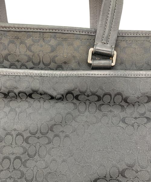 COACH（コーチ）COACH (コーチ) 2WAYバッグ シグネチャー ブラックの古着・服飾アイテム