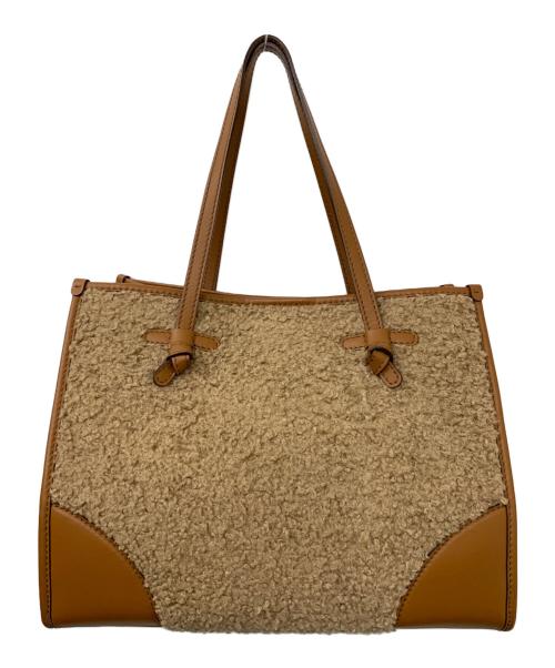 GIANNI CHIARINI（ジャンニ キアリーニ）GIANNI CHIARINI (ジャンニ キアリーニ) ボアトートバッグ ブラウンの古着・服飾アイテム