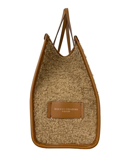 GIANNI CHIARINI（ジャンニ キアリーニ）GIANNI CHIARINI (ジャンニ キアリーニ) ボアトートバッグ ブラウンの古着・服飾アイテム