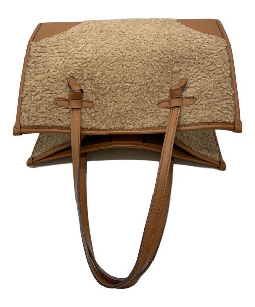 GIANNI CHIARINI（ジャンニ キアリーニ）GIANNI CHIARINI (ジャンニ キアリーニ) ボアトートバッグ ブラウンの古着・服飾アイテム