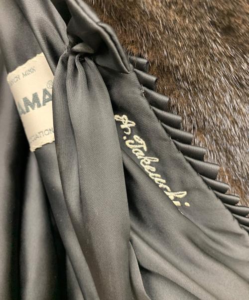 BLACK GLAMA（ブラックグラマ）BLACK GLAMA (ブラックグラマ) ミンクコート ブラウン サイズ:Fの古着・服飾アイテム