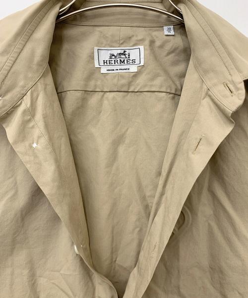 HERMES（エルメス）HERMES (エルメス) 長袖シャツ シェーヌダンクル ベージュ サイズ:38の古着・服飾アイテム