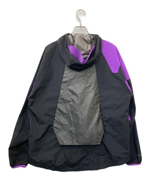 adidas（アディダス）adidas (アディダス) アノラックパーカー ブラック×パープル サイズ:Mの古着・服飾アイテム