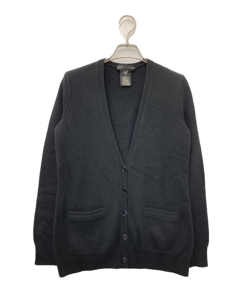 RALPH LAUREN（ラルフローレン）RALPH LAUREN (ラルフローレン) 薄手カーディガン ブラック サイズ:Sの古着・服飾アイテム