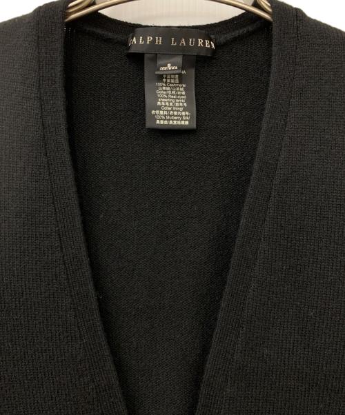 RALPH LAUREN（ラルフローレン）RALPH LAUREN (ラルフローレン) 薄手カーディガン ブラック サイズ:Sの古着・服飾アイテム