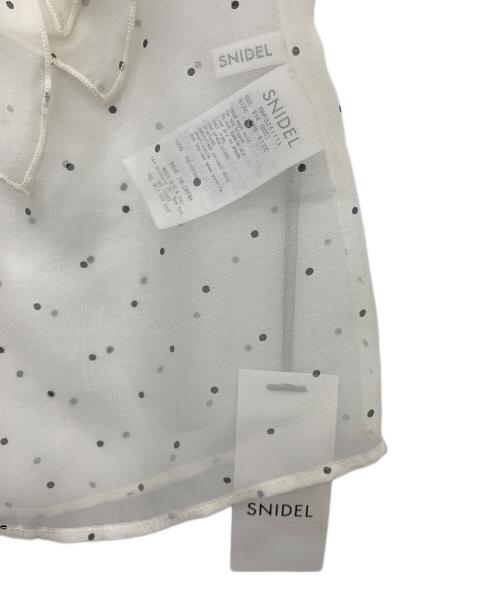 Snidel（スナイデル）Snidel (スナイデル) ノースリフリルブラウス アイボリー サイズ:Fの古着・服飾アイテム