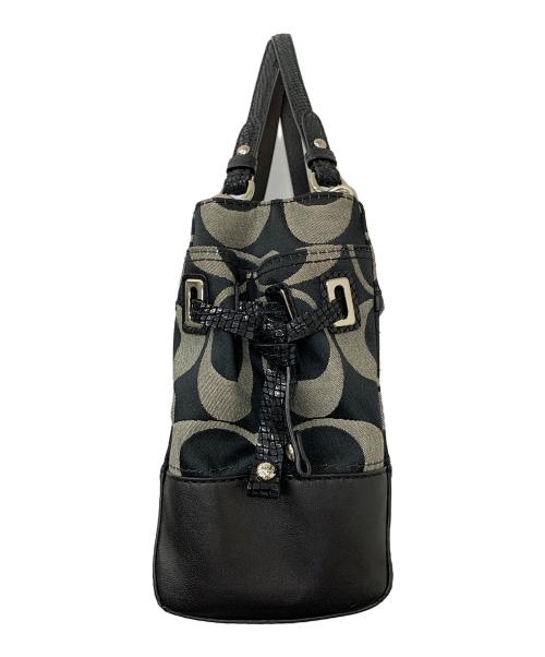 COACH（コーチ）COACH (コーチ) ハンプトンズ シグネチャー ブラック×グレーの古着・服飾アイテム