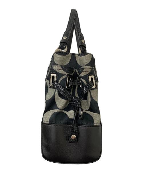 COACH（コーチ）COACH (コーチ) ハンプトンズ シグネチャー ブラック×グレーの古着・服飾アイテム