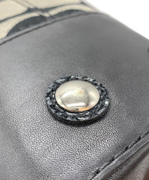 COACH（コーチ）COACH (コーチ) ハンプトンズ シグネチャー ブラック×グレーの古着・服飾アイテム