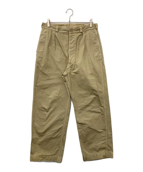 orSlow（オアスロウ）orSlow (オアスロウ) タックチノパン ベージュ サイズ:Lの古着・服飾アイテム