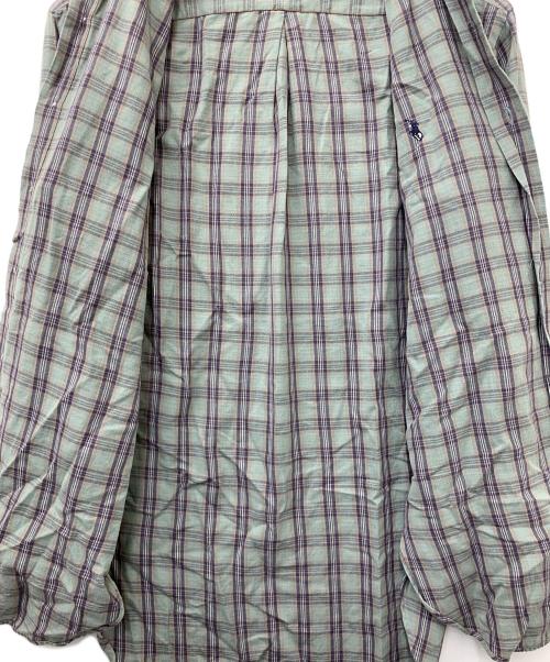 RALPH LAUREN（ラルフローレン）RALPH LAUREN (ラルフローレン) 長袖シャツ MCMELL グリーン×パープル サイズ:Sの古着・服飾アイテム