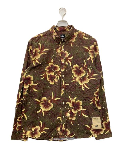 stussy（ステューシー）stussy (ステューシー) 長袖シャツ ブラウン サイズ:XLの古着・服飾アイテム