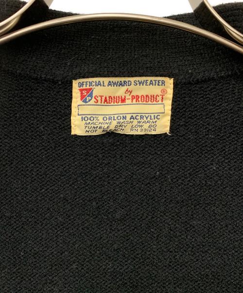 STADIUM PRODUCT（スタジアムプロダクト）STADIUM PRODUCT (スタジアムプロダクト) 厚手カーディガン ブラック サイズ:不明の古着・服飾アイテム