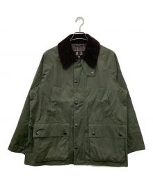 Barbour（バブアー）の古着「OS PEACHED BEDALE CASUAL ノンオイルドジャケット」｜グリーン×ブラウン