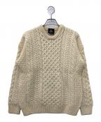 aran WOOLLEN MILLSアラン ウーレンミルズ）の古着「ケーブルニット」｜アイボリー