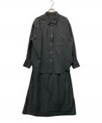 green label relaxingグリーンレーベルリラクシング）の古着「エアリーコンフィシャツワンピ」｜グレー