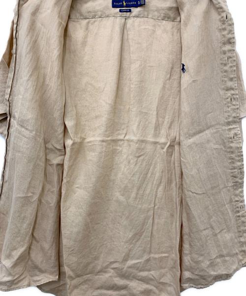 RALPH LAUREN（ラルフローレン）RALPH LAUREN (ラルフローレン) 半袖シャツ ベージュ サイズ:XLの古着・服飾アイテム