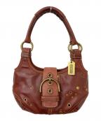 COACHコーチ）の古着「ハンドバッグ」｜レッド