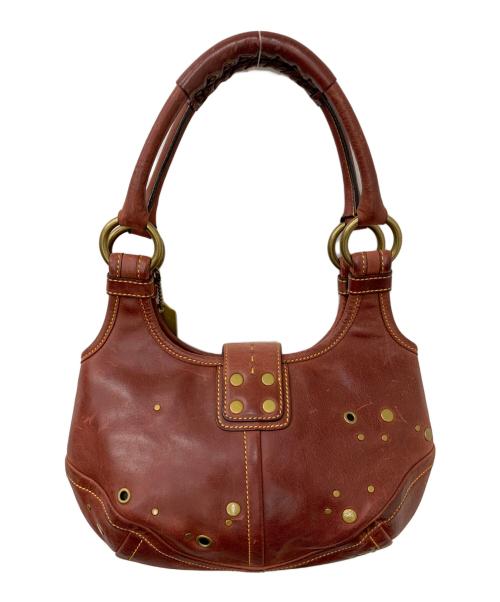 COACH（コーチ）COACH (コーチ) ハンドバッグ レッドの古着・服飾アイテム