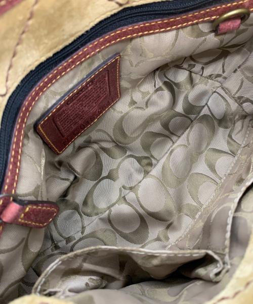 COACH（コーチ）COACH (コーチ) ハンドバッグ レッドの古着・服飾アイテム