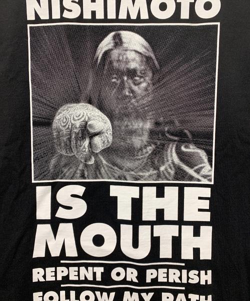 NISHIMOTO IS THE MOUTH（ニシモトイズザマウス）NISHIMOTO IS THE MOUTH (ニシモトイズザマウス) プリントTシャツ ブラック サイズ:Mの古着・服飾アイテム