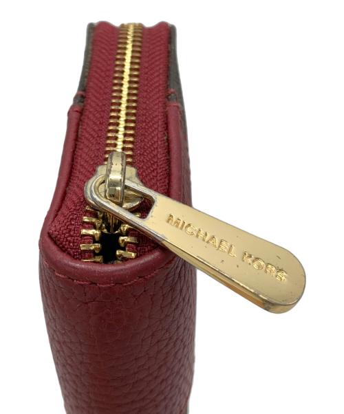 MICHAEL KORS（マイケルコース）MICHAEL KORS (マイケルコース) 長財布 ブラウン×レッドの古着・服飾アイテム
