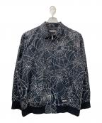 NEIGHBORHOODネイバーフッド）の古着「Spiderweb Work Jacket」｜ブラック×ホワイト