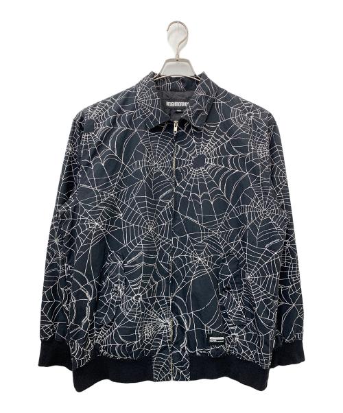 NEIGHBORHOOD（ネイバーフッド）NEIGHBORHOOD (ネイバーフッド) Spiderweb Work Jacket ブラック×ホワイト サイズ:Lの古着・服飾アイテム