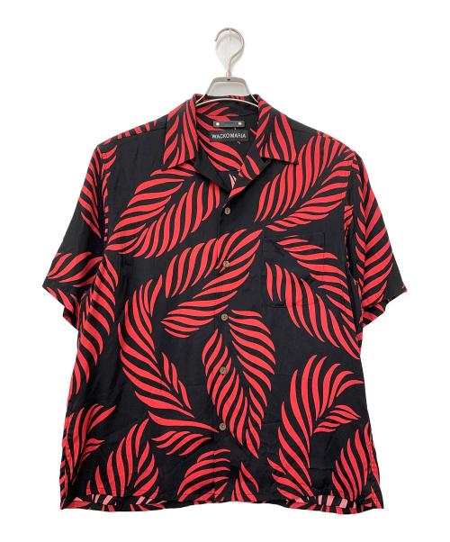 WACKO MARIA（ワコマリア）WACKO MARIA (ワコマリア) MINEDENIM (マインデニム) アロハシャツ レッド×ブラック サイズ:Lの古着・服飾アイテム