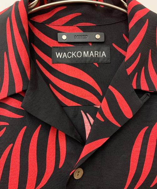 WACKO MARIA（ワコマリア）WACKO MARIA (ワコマリア) MINEDENIM (マインデニム) アロハシャツ レッド×ブラック サイズ:Lの古着・服飾アイテム