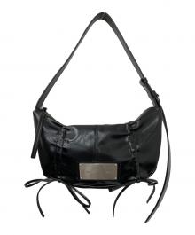 Matin Kim（マーティン・キム）の古着「HALF SHIRRING RIBBON ROUND BAG IN BLACK」｜ブラック