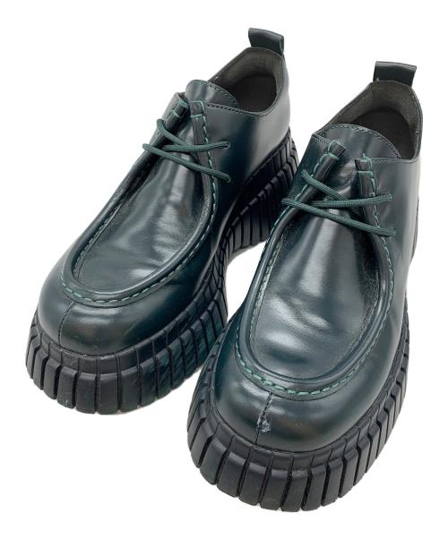 CAMPER（カンペール）CAMPER (カンペール) ビーシーエヌ フラットシューズ グリーン サイズ:38の古着・服飾アイテム