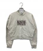 MARITHE+FRANCOIS GIRBAUDマリテフランソワジルボー）の古着「CLASSIC LOGO CROP SWEATSHIRT」｜グレー