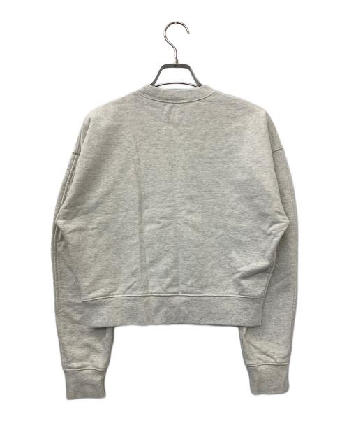 MARITHE+FRANCOIS GIRBAUD（マリテフランソワジルボー）MARITHE+FRANCOIS GIRBAUD (マリテフランソワジルボー) CLASSIC LOGO CROP SWEATSHIRT グレー サイズ:Sの古着・服飾アイテム