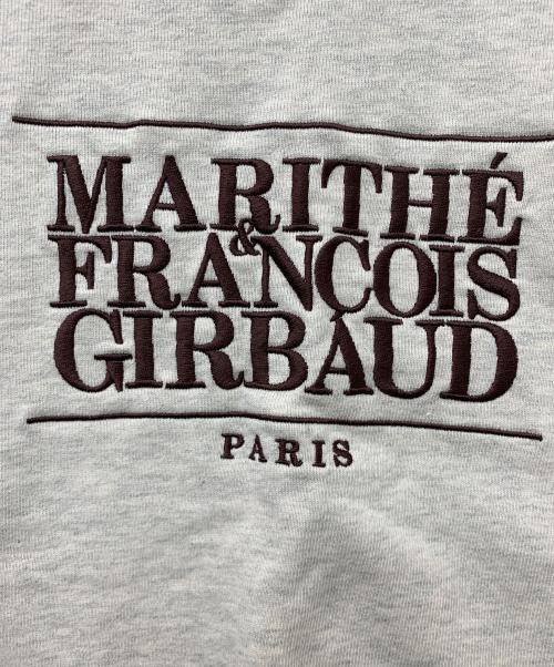 MARITHE+FRANCOIS GIRBAUD（マリテフランソワジルボー）MARITHE+FRANCOIS GIRBAUD (マリテフランソワジルボー) CLASSIC LOGO CROP SWEATSHIRT グレー サイズ:Sの古着・服飾アイテム