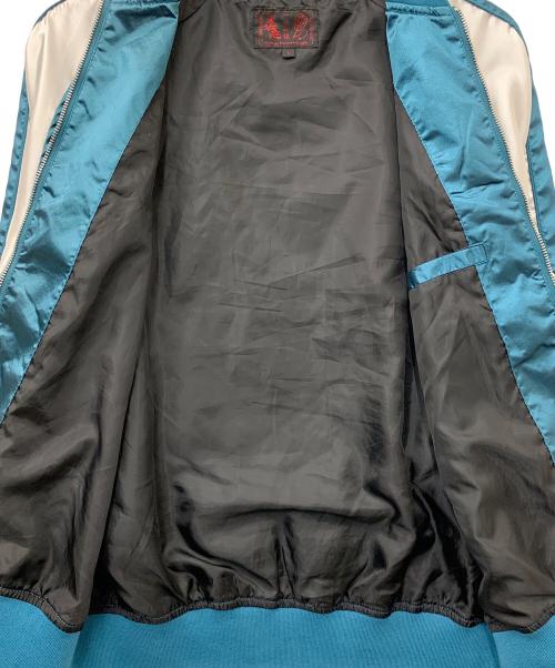 一心如鏡（イッシンニョキョウ）一心如鏡 (イッシンニョキョウ) スカジャン ブルー サイズ:Lの古着・服飾アイテム
