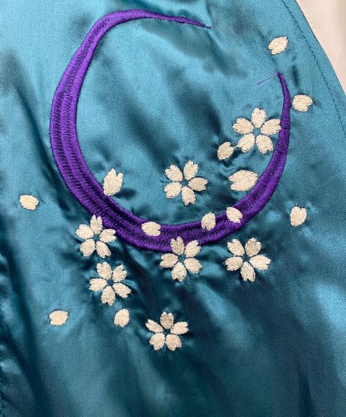 一心如鏡（イッシンニョキョウ）一心如鏡 (イッシンニョキョウ) スカジャン ブルー サイズ:Lの古着・服飾アイテム
