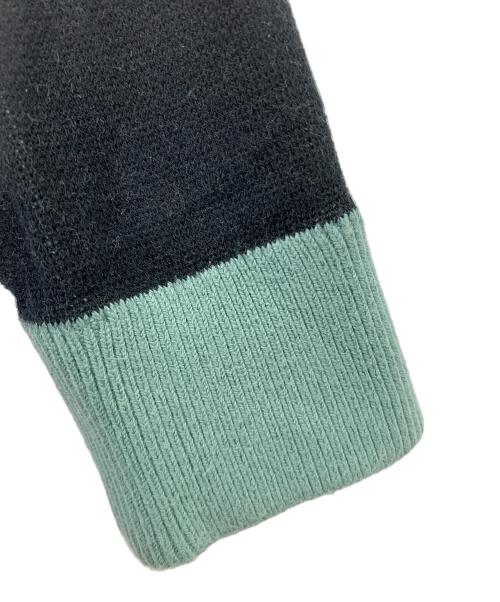BAL（バル）BAL (バル) JACQUARD COTTON CREWNECK SWEATER ブラック×グレー サイズ:Mの古着・服飾アイテム