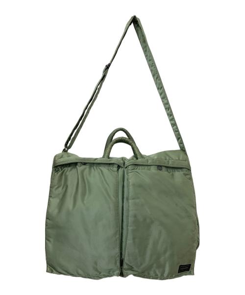 PORTER（ポーター）PORTER (ポーター) 2WAYヘルメットバッグ タンカー セージグリーンの古着・服飾アイテム