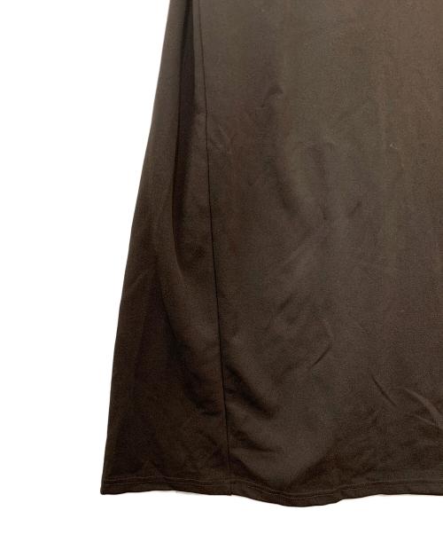 crewre（クルーレ）crewre (クルーレ) ジョーゼットシェイプワンピース ブラウン サイズ:3の古着・服飾アイテム