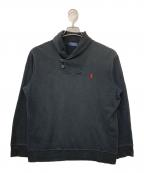 POLO RALPH LAURENポロ・ラルフローレン）の古着「ショールカラースウェット」｜ブラック
