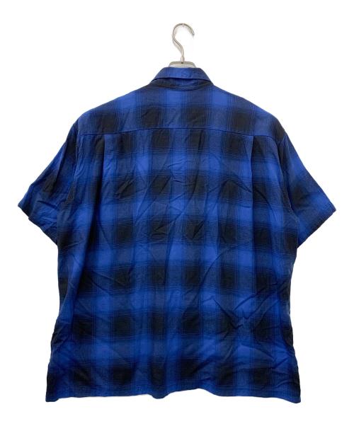 SUGAR CANE（シュガーケーン）SUGAR CANE (シュガーケーン) 半袖シャツ ブルー サイズ:Lの古着・服飾アイテム