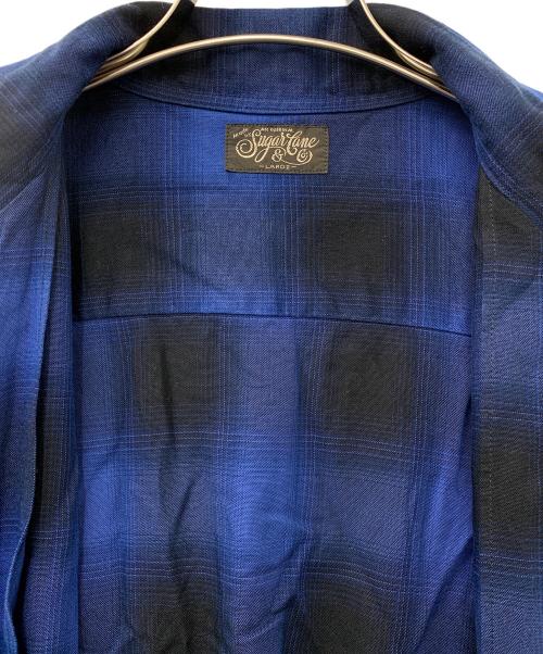 SUGAR CANE（シュガーケーン）SUGAR CANE (シュガーケーン) 半袖シャツ ブルー サイズ:Lの古着・服飾アイテム