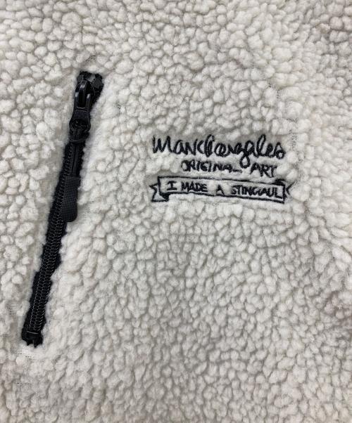 MARK GONZALES（マーク・ゴンザレス）MARK GONZALES (マーク・ゴンザレス) ボアジャケット ホワイト サイズ:Mの古着・服飾アイテム