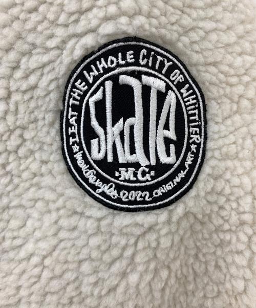 MARK GONZALES（マーク・ゴンザレス）MARK GONZALES (マーク・ゴンザレス) ボアジャケット ホワイト サイズ:Mの古着・服飾アイテム